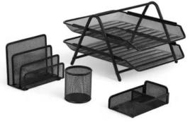 Mesh desk organisers