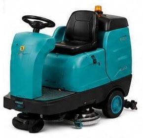 Ride-on scrubber