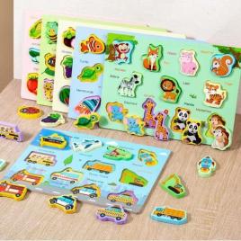 Wooden puzzle boards